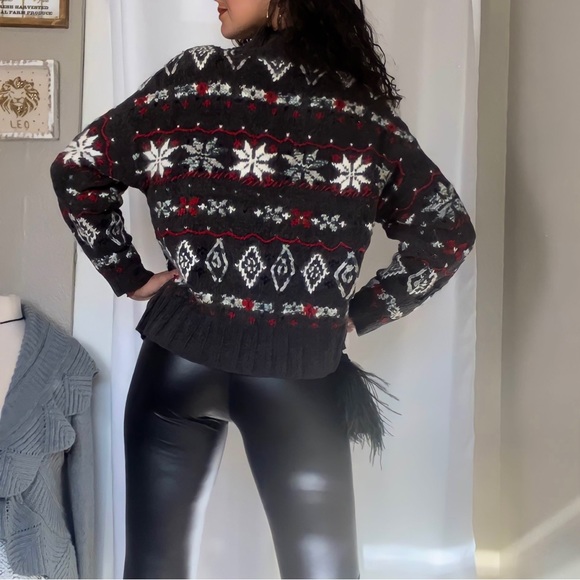 Express 90's Vintage Fair Isle Wool Sweater - Picture 2 of 4